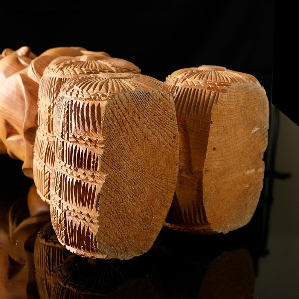 木彫 大黒天像 仏像 東洋彫刻 仏教美術 七福神 縁起物 置物 高さ54㎝