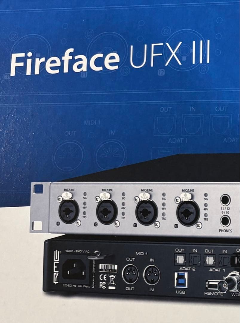 RME Fireface UFX Ⅲ　オーディオインターフェイス&レコーダー