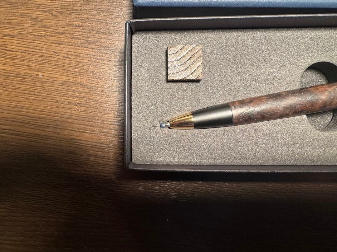 本店限定　激レア　野原工芸　神代栗　上杢　スリムボールペン