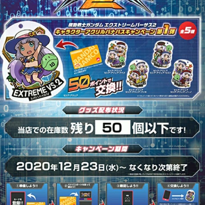 EXVS2 セシアバナパス　アクリルバナパス5種類コンプリートセット