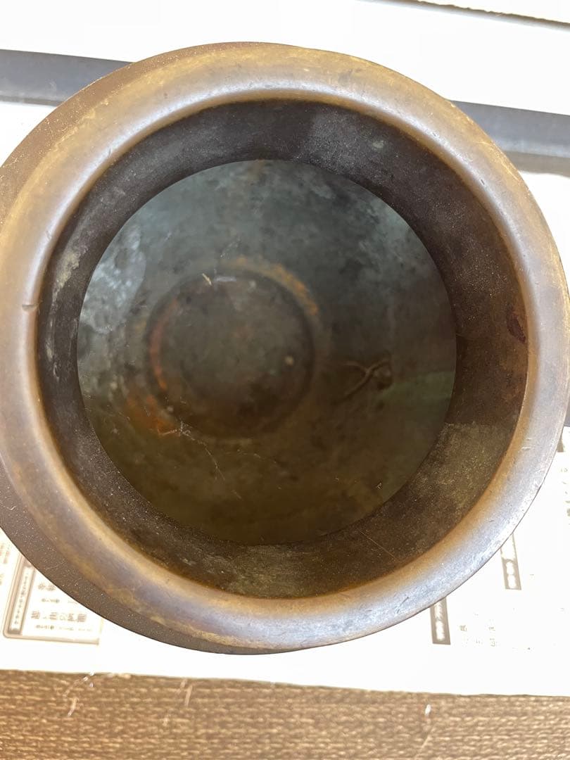 骨董品 金属製 壺 釜