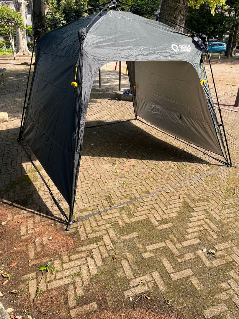 本日限定値下げ　クイックキャンプ ワンタッチタープ　サイドフラップ2枚付き
