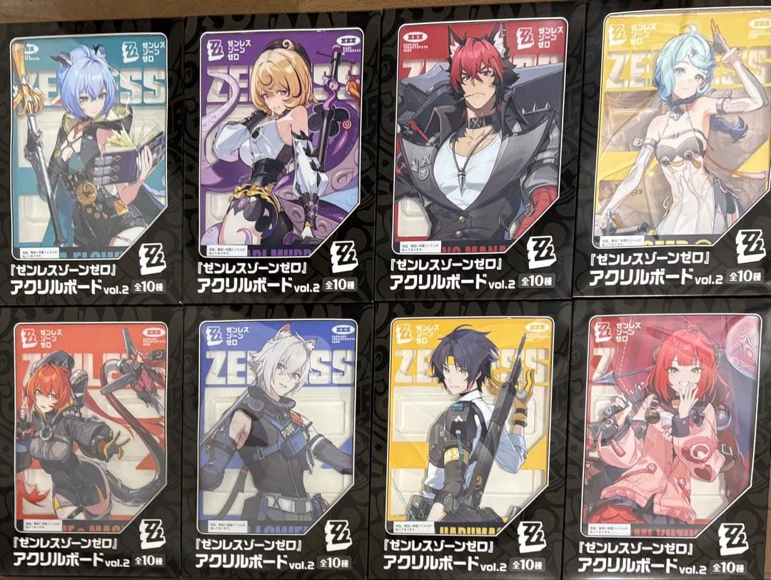 GIGOゼンレスゾーンゼロ アクリルボード 　8種　イラストボード　① ゼンゼロ