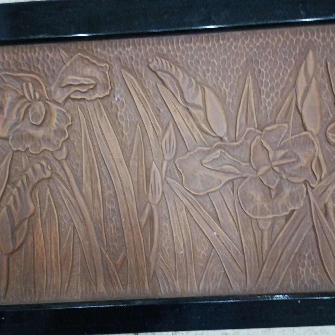 5707）鎌倉彫？？？　戸棚の引き戸　収納？　箪笥？