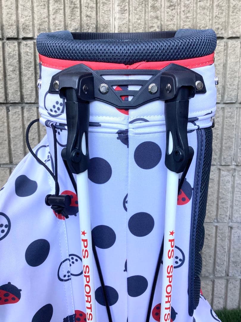 Winwin ウィンウィンスタイル水玉模様スタンドキャディバッグ
