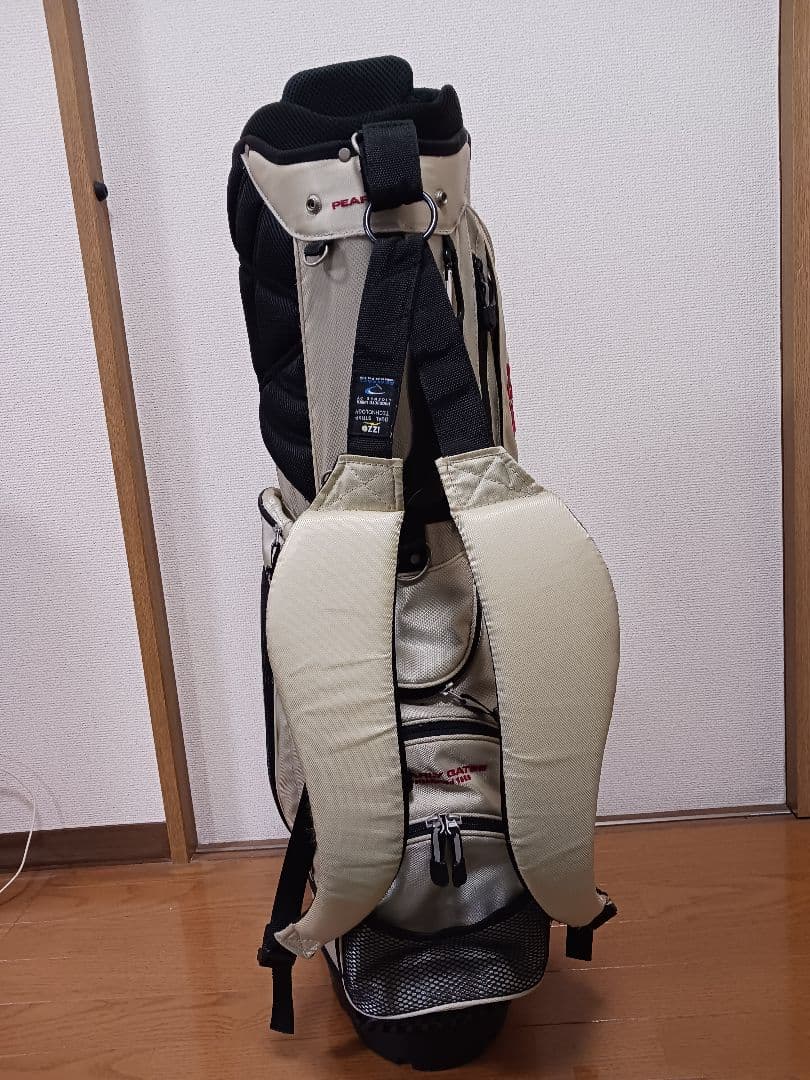PEARLY GATES スタンドキャディバッグ ベージュ中古