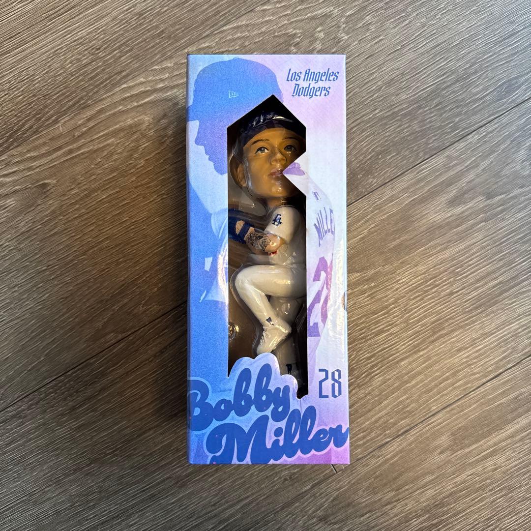 【新品未開封】LAドジャースのボビー•ミラー選手バブルヘッド