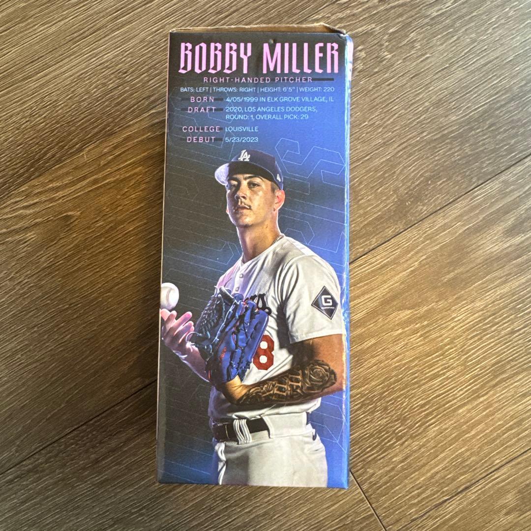 【新品未開封】LAドジャースのボビー•ミラー選手バブルヘッド