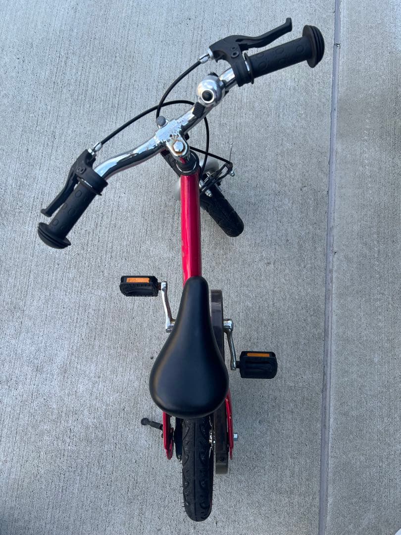 【限定値下げ】へんしんバイク 12インチ ピンク スタンド付き