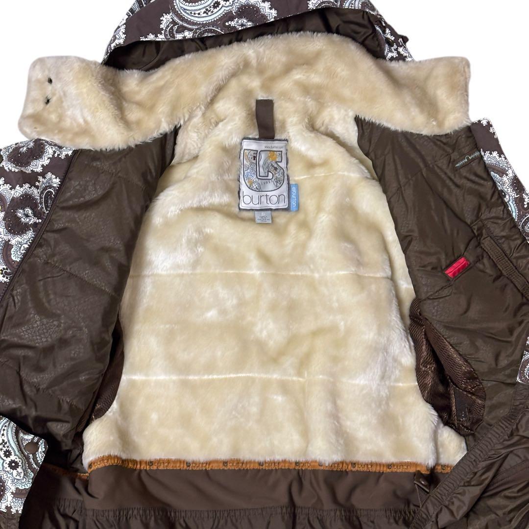 【美品】Burton バートン　スキーウェア　短丈　ペイズリー　S