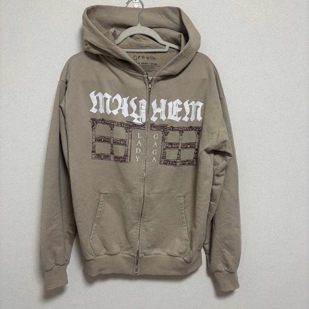 Lady Gaga The MAYHEM ZIP HOODIE Sベージュ