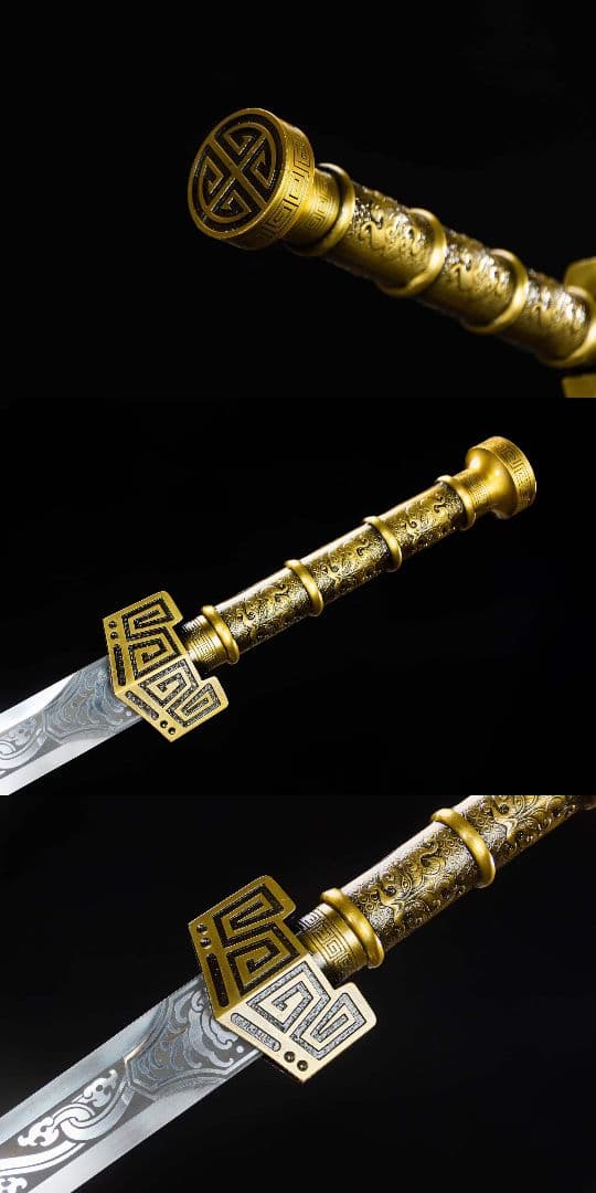 秦雲漢剣-高性能マンガン鋼 古兵器 武具　刀装具　日本刀　模造刀 居合刀