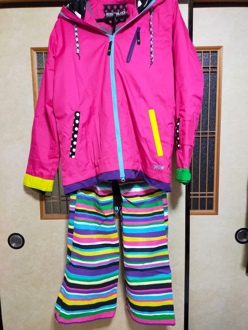 エスティボ　レディース　スノボウェア　上下セット　Ｌサイズ