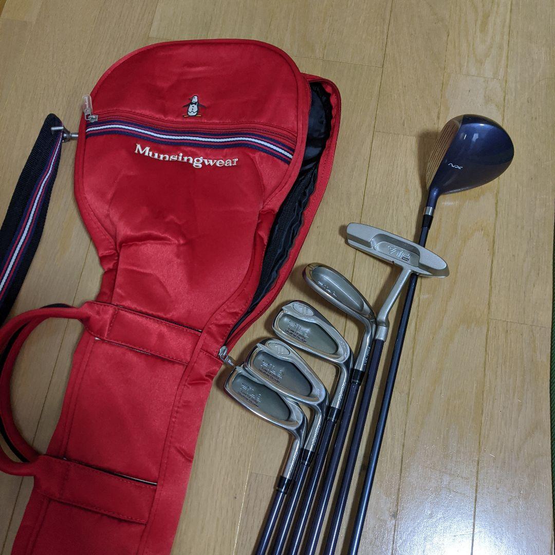 レディース用ゴルフクラブケース と FILAアイアン、ドライバー、パターのセット