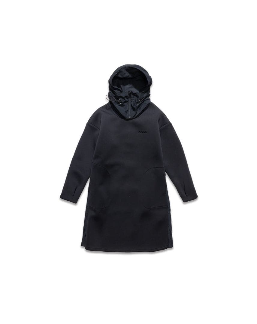 ムータマリンゴルフ ボンディング プリーツ切替ワンピース ブラック