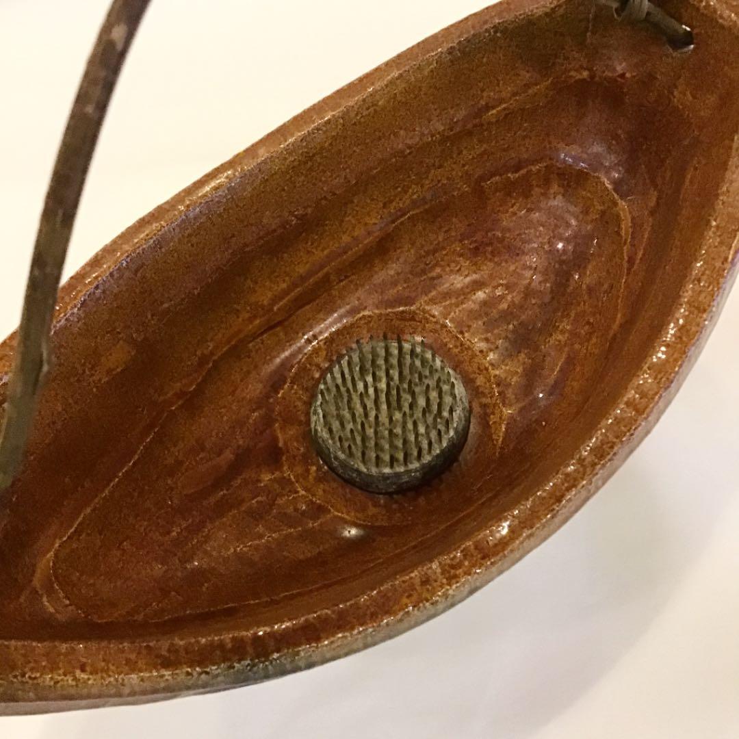 【茶道具】崇楽造 釣舟 花入