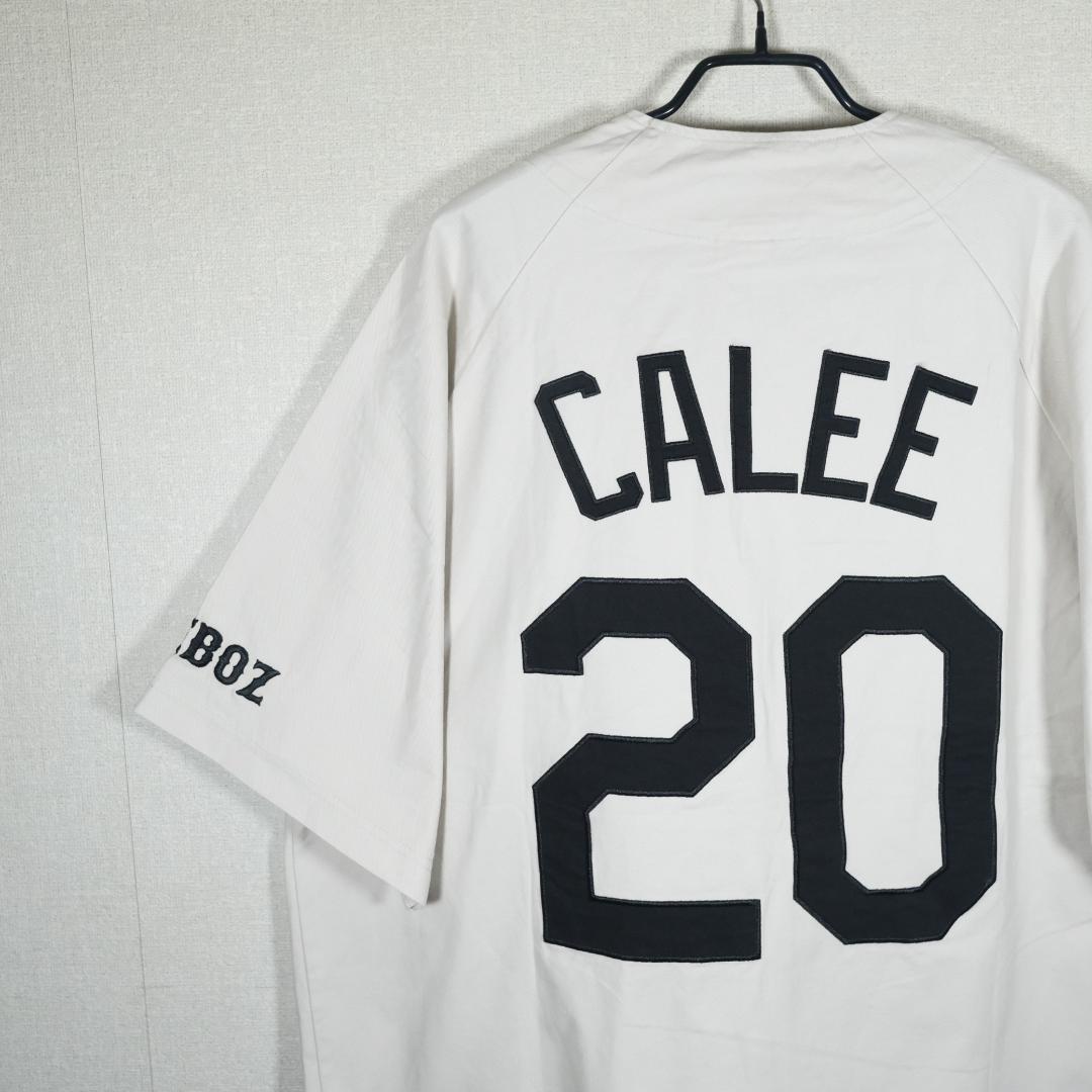 CALEE KEBOZ ケボズ  BASEBALL SHIRT L WHITE