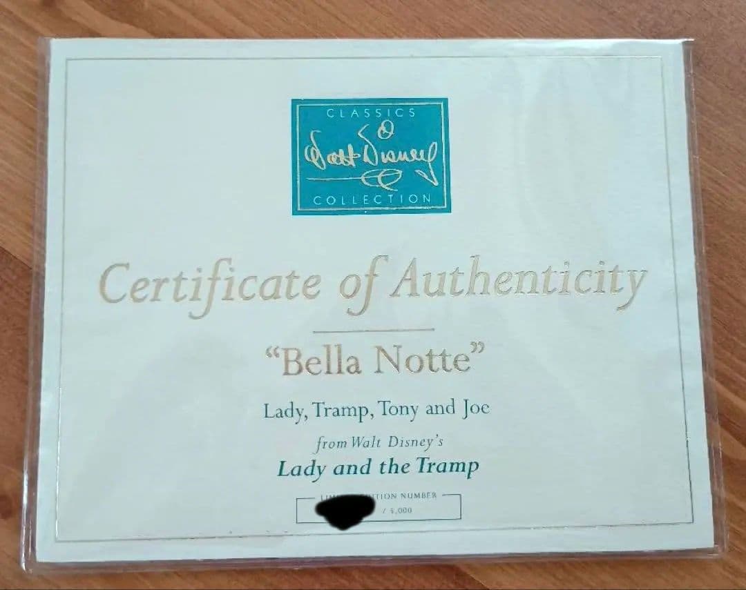 【〜2/1まで】ディズニー wdcc わんわん物語 ベラノッテ