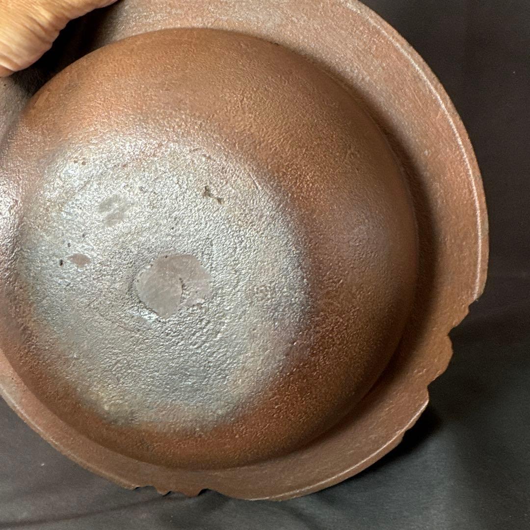 Ｆ69 送料無料　透木釜　浄義　茶釜　茶道　共箱　釜鐶　茶道具　金属工芸