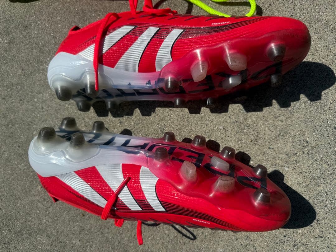 adidas Predator サッカーシューズ レッド 収納バッグ付き