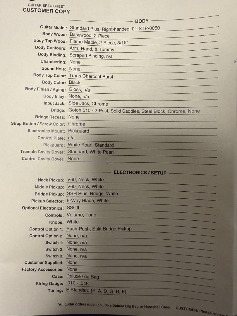 【4/26昼まで出品】Suhr Standard plus