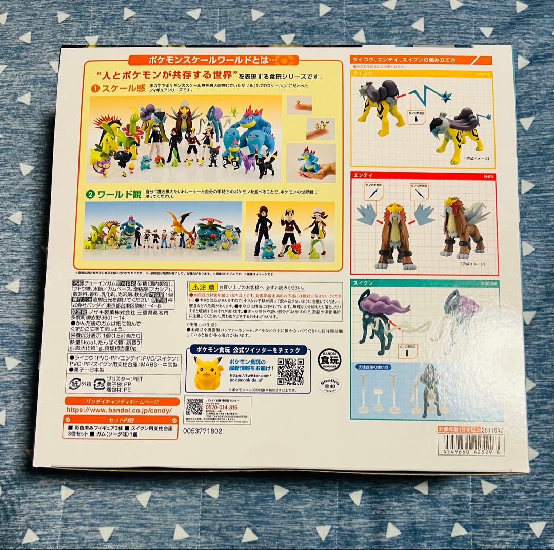 ポケモンスケールワールド　ジョウト地方　ライコウ＆エンテイ＆スイクン