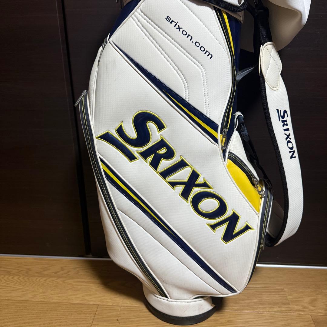 Srixon キャディバッグ ゴルフバッグ ホワイト/ブルー