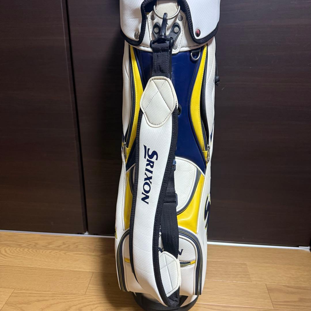Srixon キャディバッグ ゴルフバッグ ホワイト/ブルー