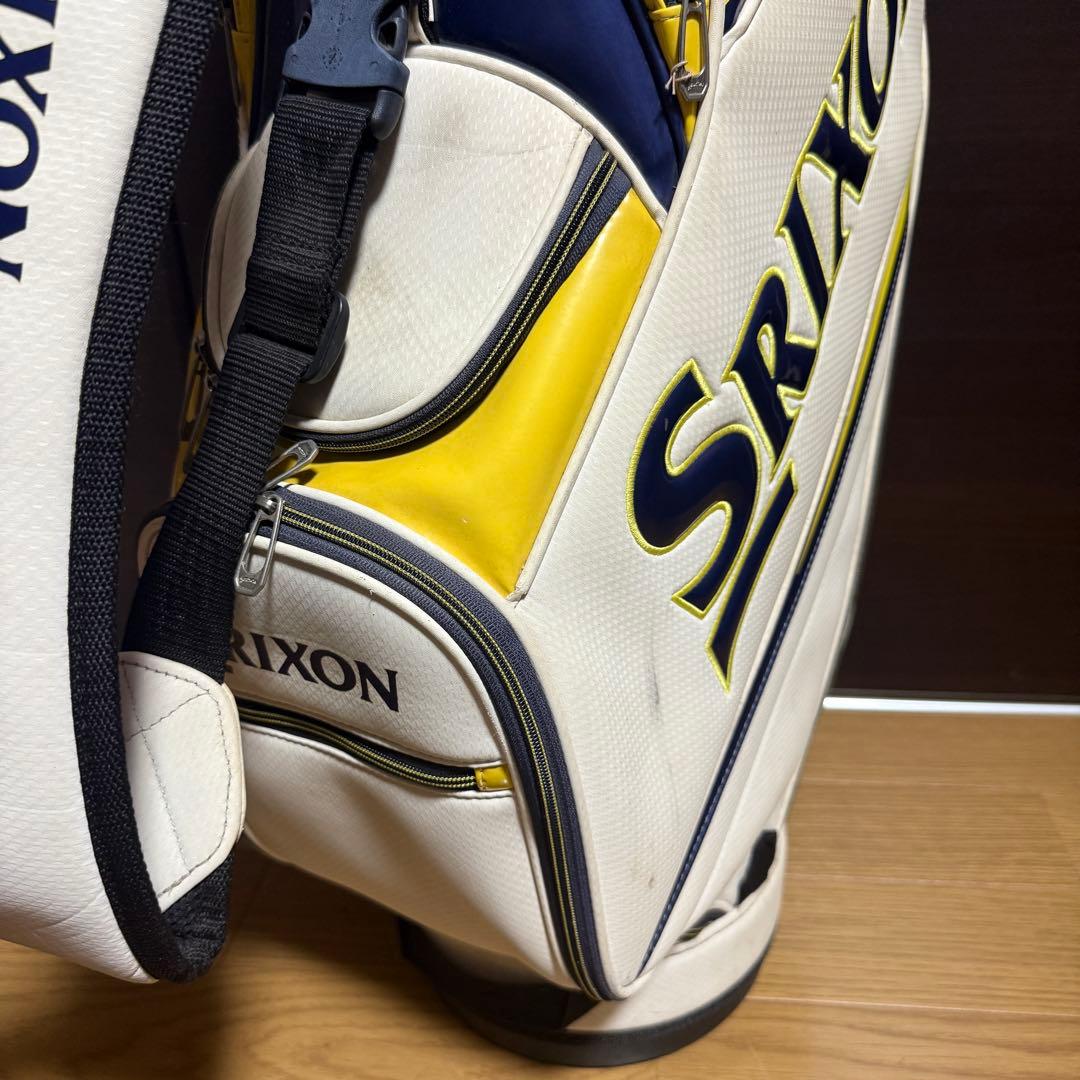 Srixon キャディバッグ ゴルフバッグ ホワイト/ブルー