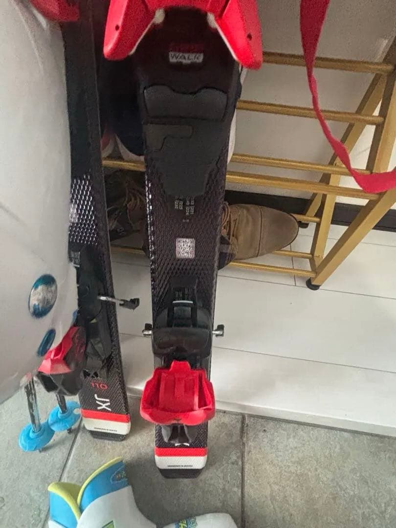 ATOMIC JX スキー 板 110、靴19〜20靴袋付きストック付きセット