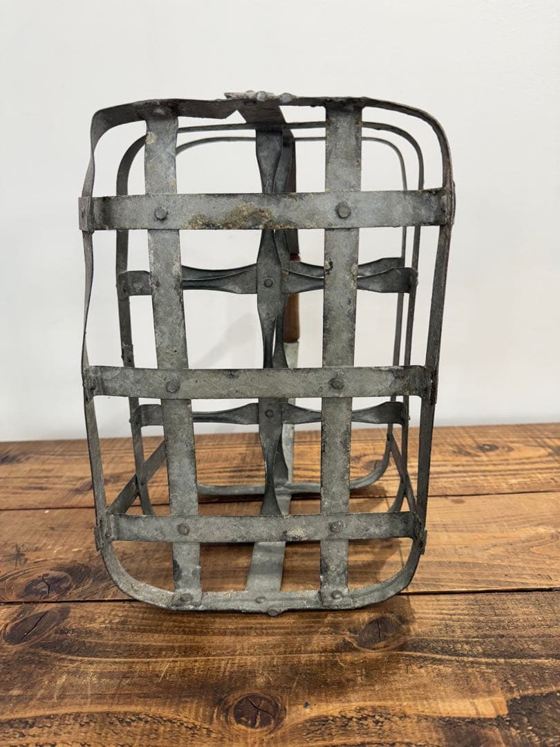 フランスアンティーク ワインラック ワインホルダー 6本 木製ハンドル