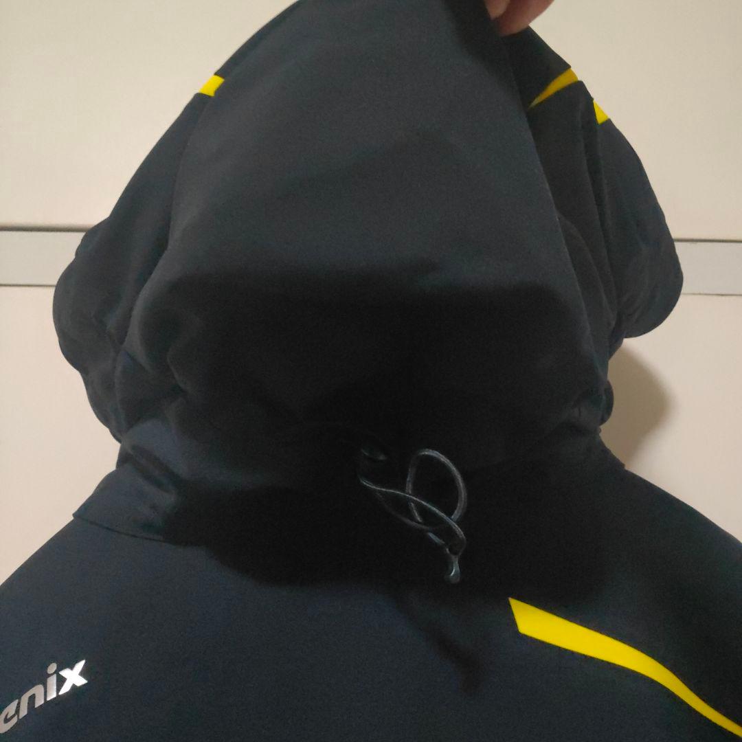 phenix スキーウェア 黒/黄色 フード付き