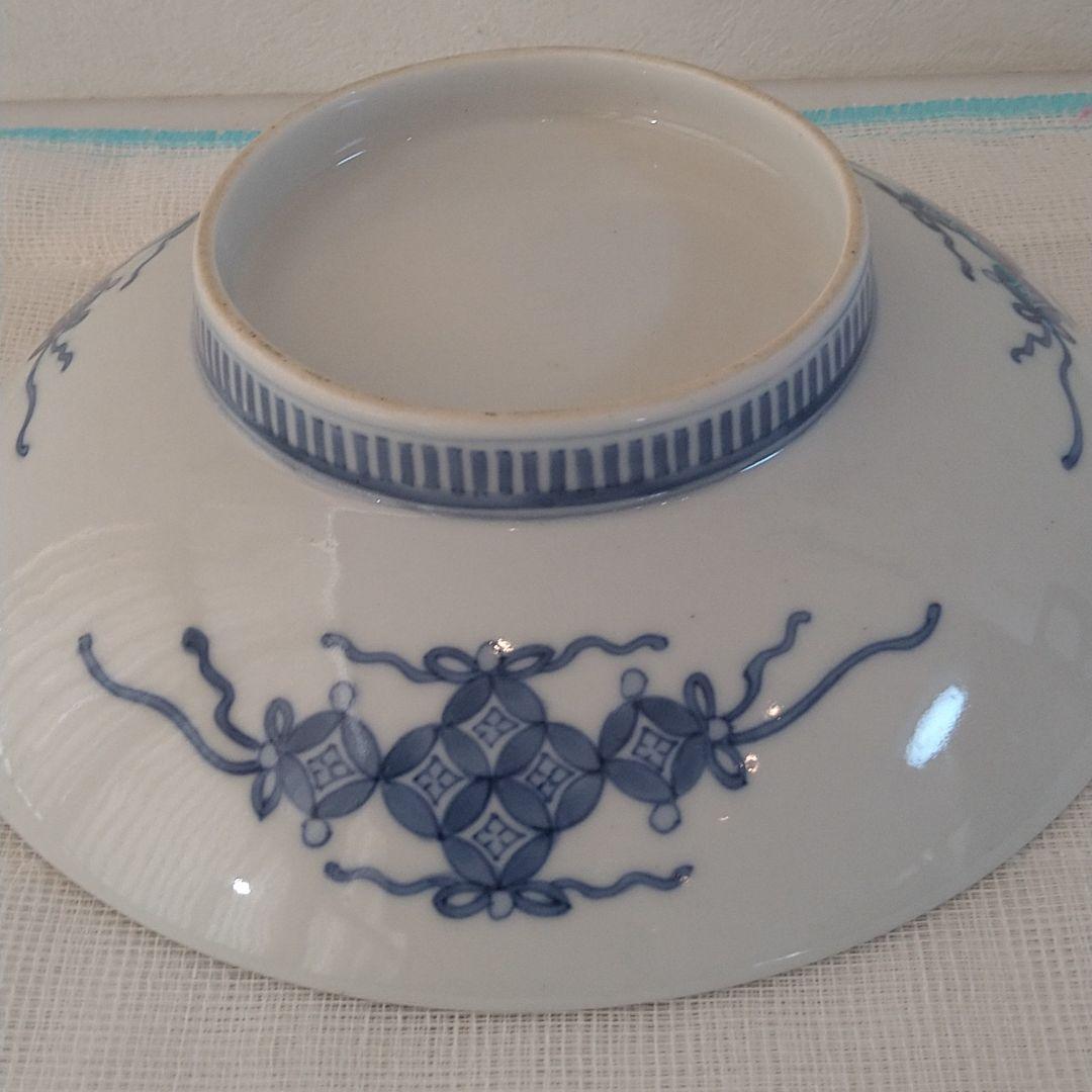 整理NO. 56鍋島染付櫛目高台皿（江戸中期）完品