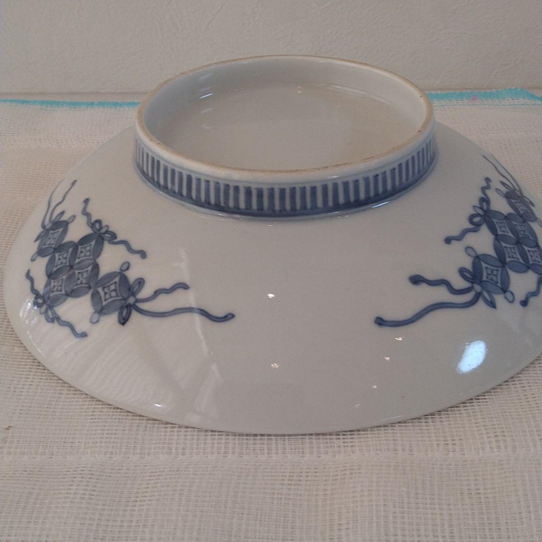 整理NO. 56鍋島染付櫛目高台皿（江戸中期）完品