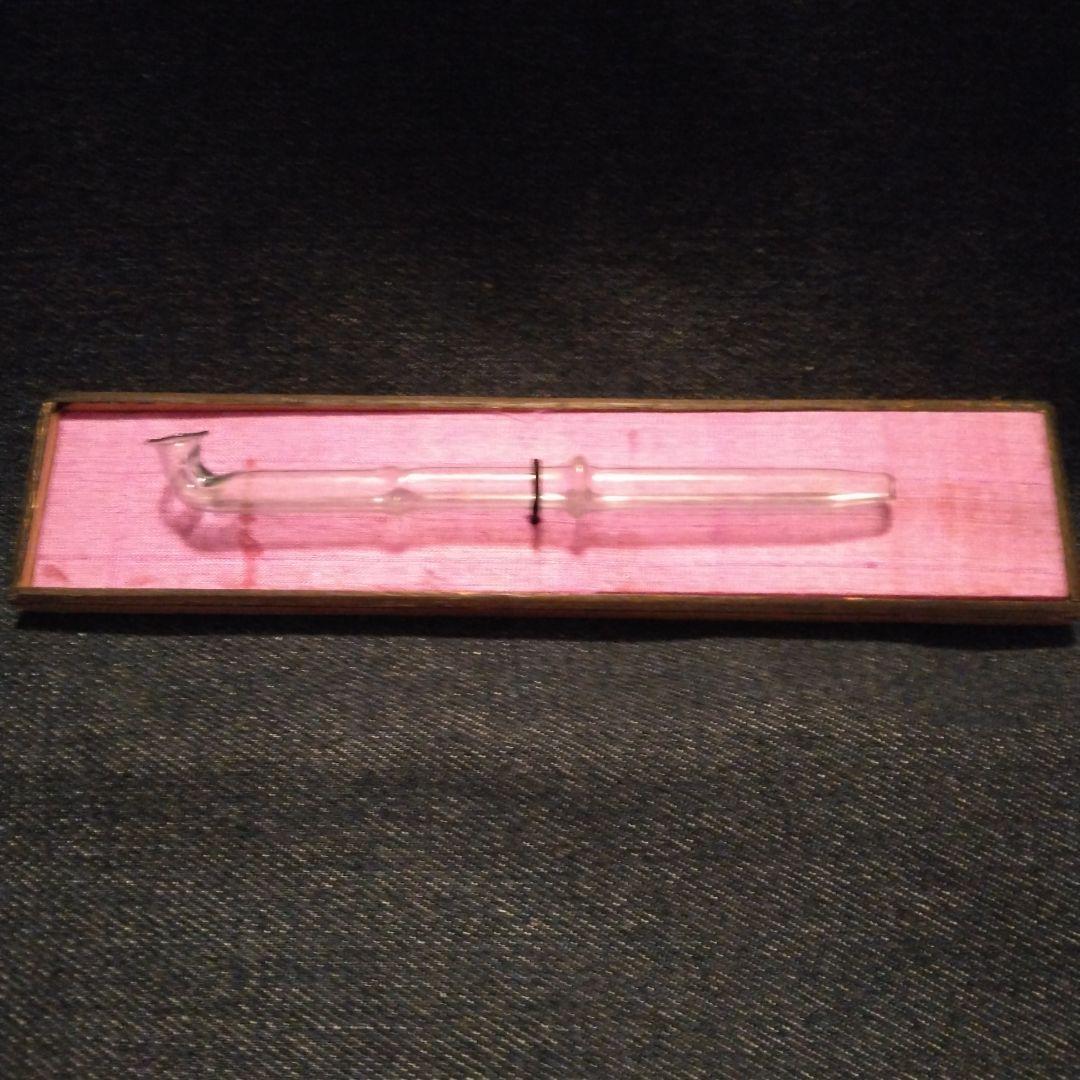 古いガラスのキセル　タバコ　骨董　アンティーク　喫煙具