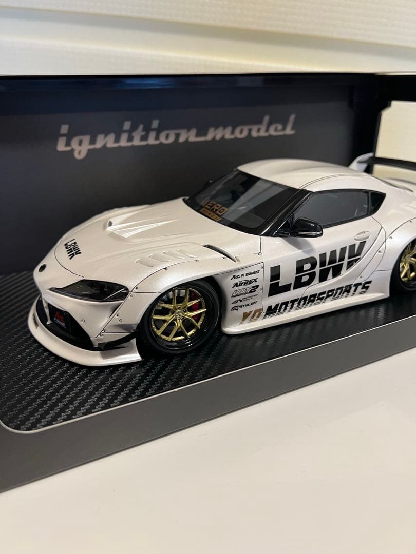 イグニッションモデル LBWK スープラ ホワイト 1/18