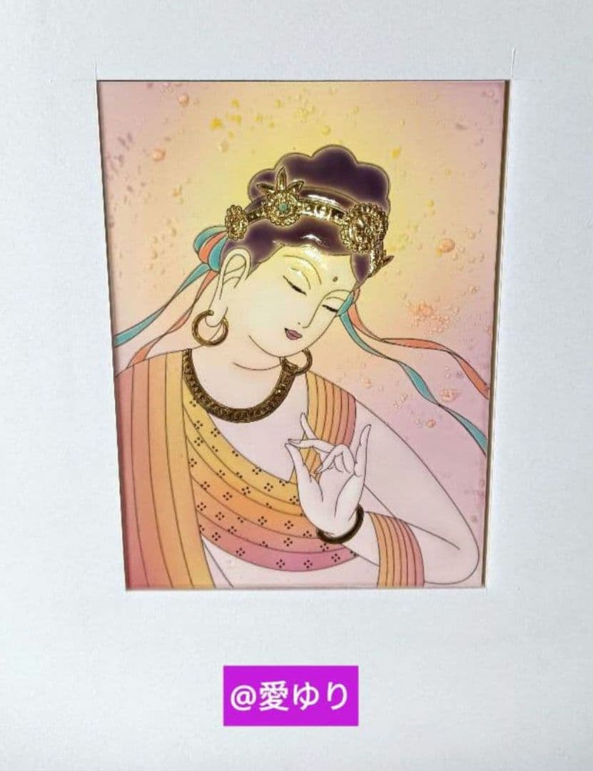 ⚜️草場一壽⭐陶彩画♦原画⭐【貴重】❄️『和顔』【肉筆サイン入り】観世音菩薩