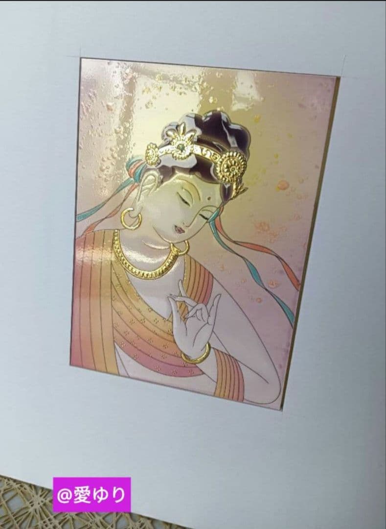 ⚜️草場一壽⭐陶彩画♦原画⭐【貴重】❄️『和顔』【肉筆サイン入り】観世音菩薩