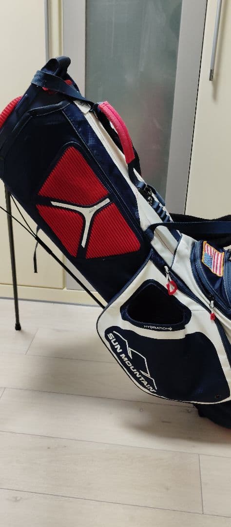 SUN MOUNTAIN スタンドバッグ ネイビー/レッド/ホワイト