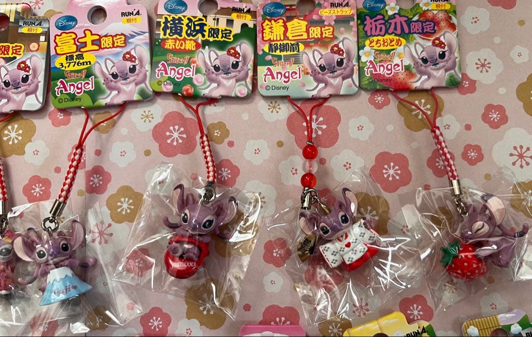 激レア◎ご当地エンジェル ストラップ 地域限定 16種類セット◎スティッチ