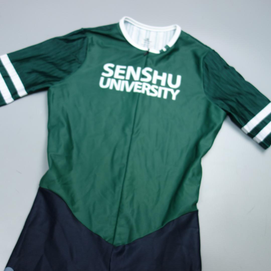 M*様 8558 美品 専修大学 自転車 サイクリングジャージ メンズ S