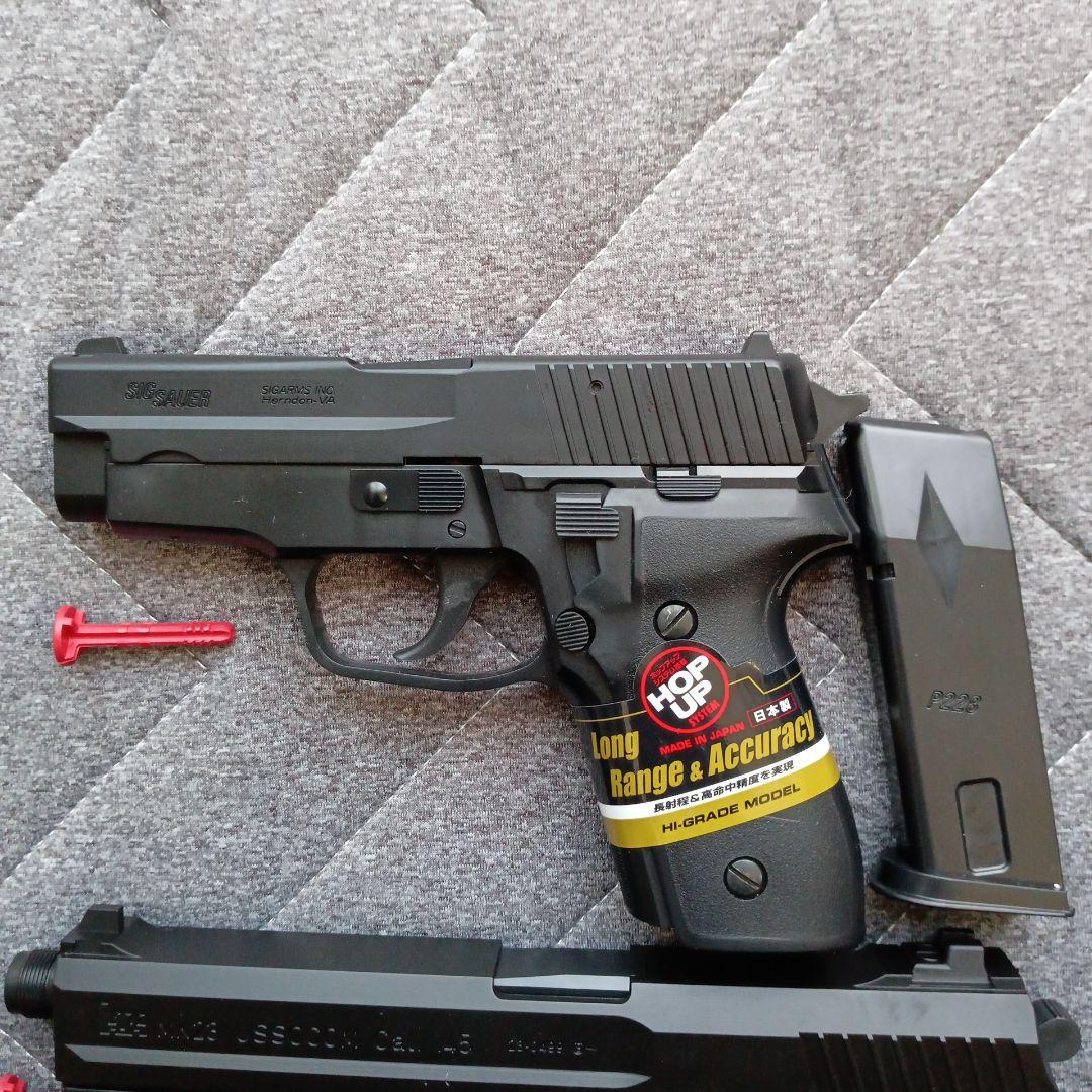 東京マルイエアガン、シグザウエルP228とソーコムＭK23、新品未使用品、18禁