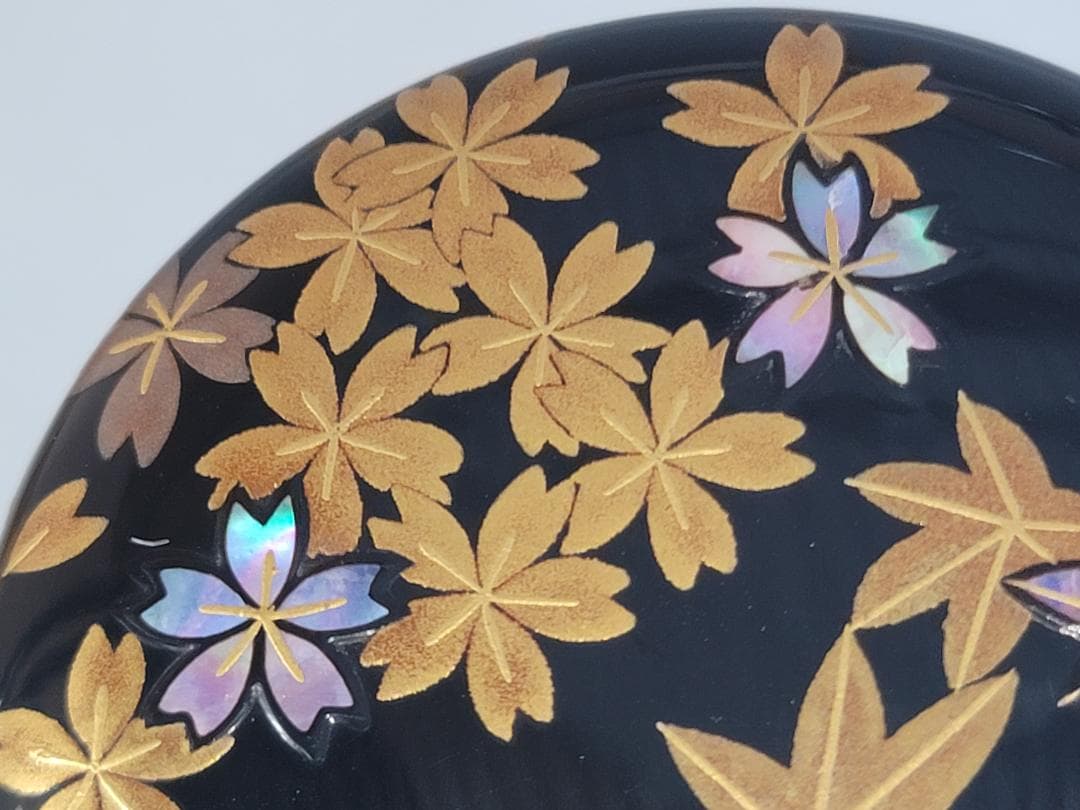 茶道具 一后一兆 作 雲錦蒔絵 利休棗 共箱 DT565