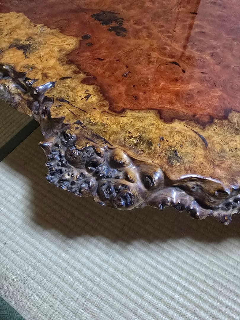 花梨 天然木 一枚板 瘤 瘤杢 花台 座卓 テーブル