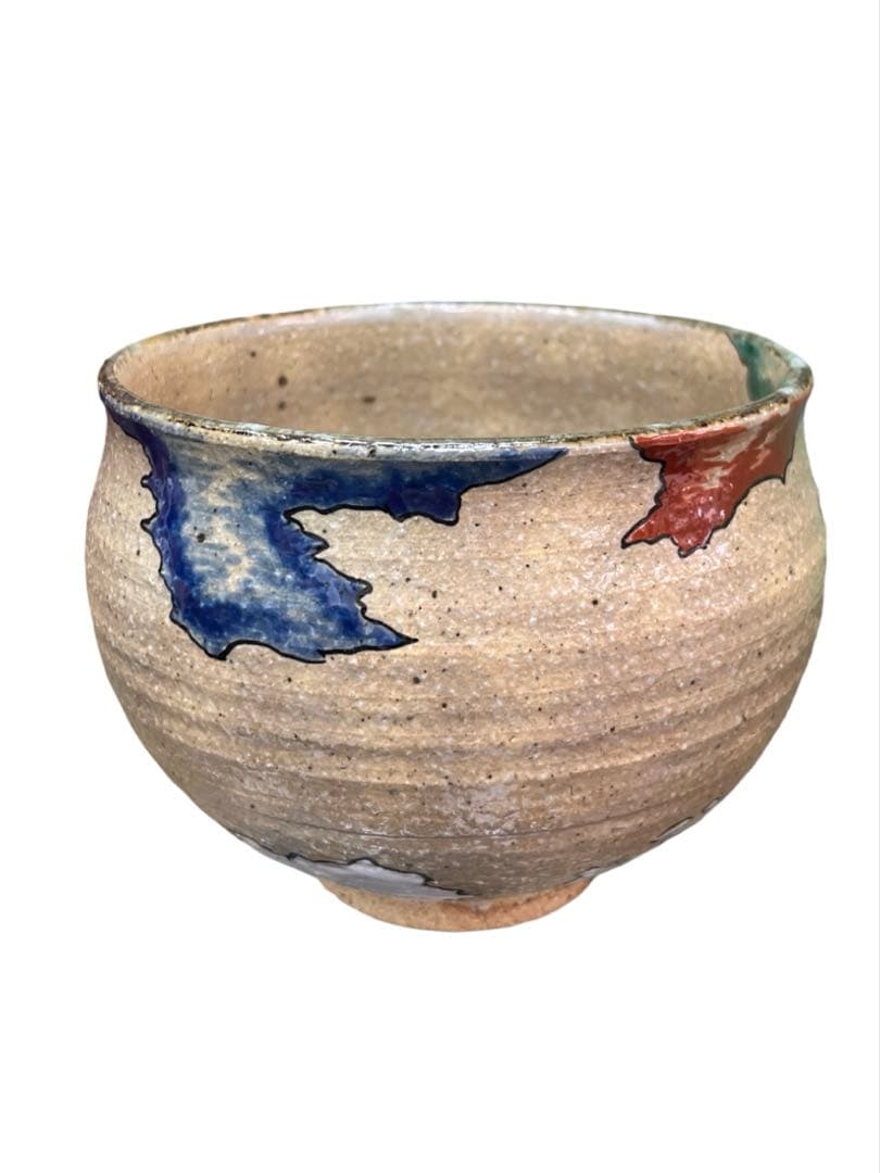 茶碗　五大陸世界平和絵　抹茶碗　抹茶茶碗　茶道具