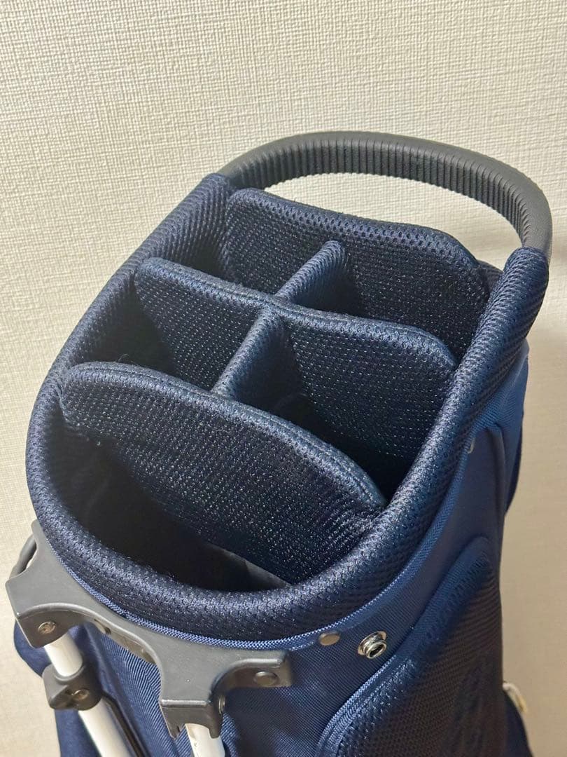 BEAMS GOLF スタンド付きゴルフバッグ ネイビー