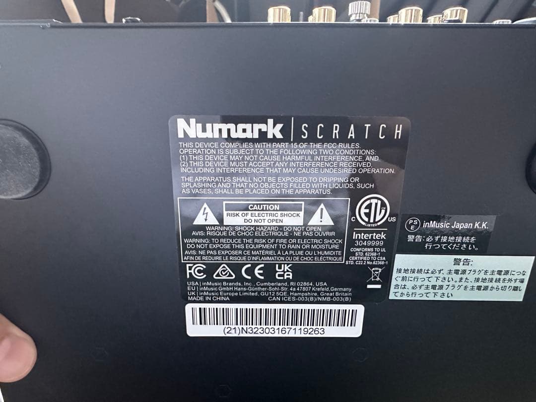 【美品】Numark Scratch DJミキサー