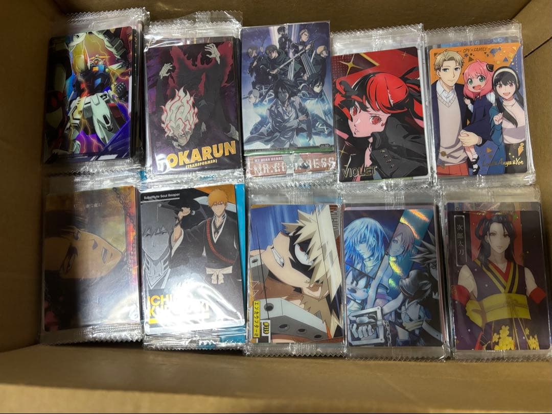 アニメ ウエハース カード 食玩 まとめ売り 500枚 未開封