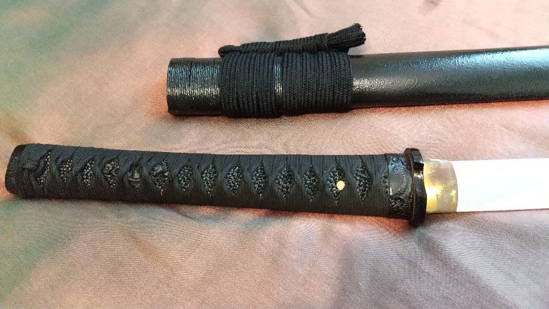 【鶴姫一文字風】模造刀 尖り互の目刃 刀剣 喰出し鍔 模擬刀 上杉謙信