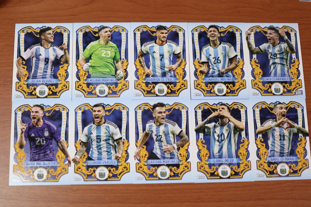 topps 2023 FILETEADO アルゼンチン 75種フルセット メッシ